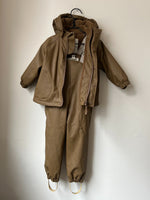 PALME RAINWEAR SET, FLEECE, WALNUT